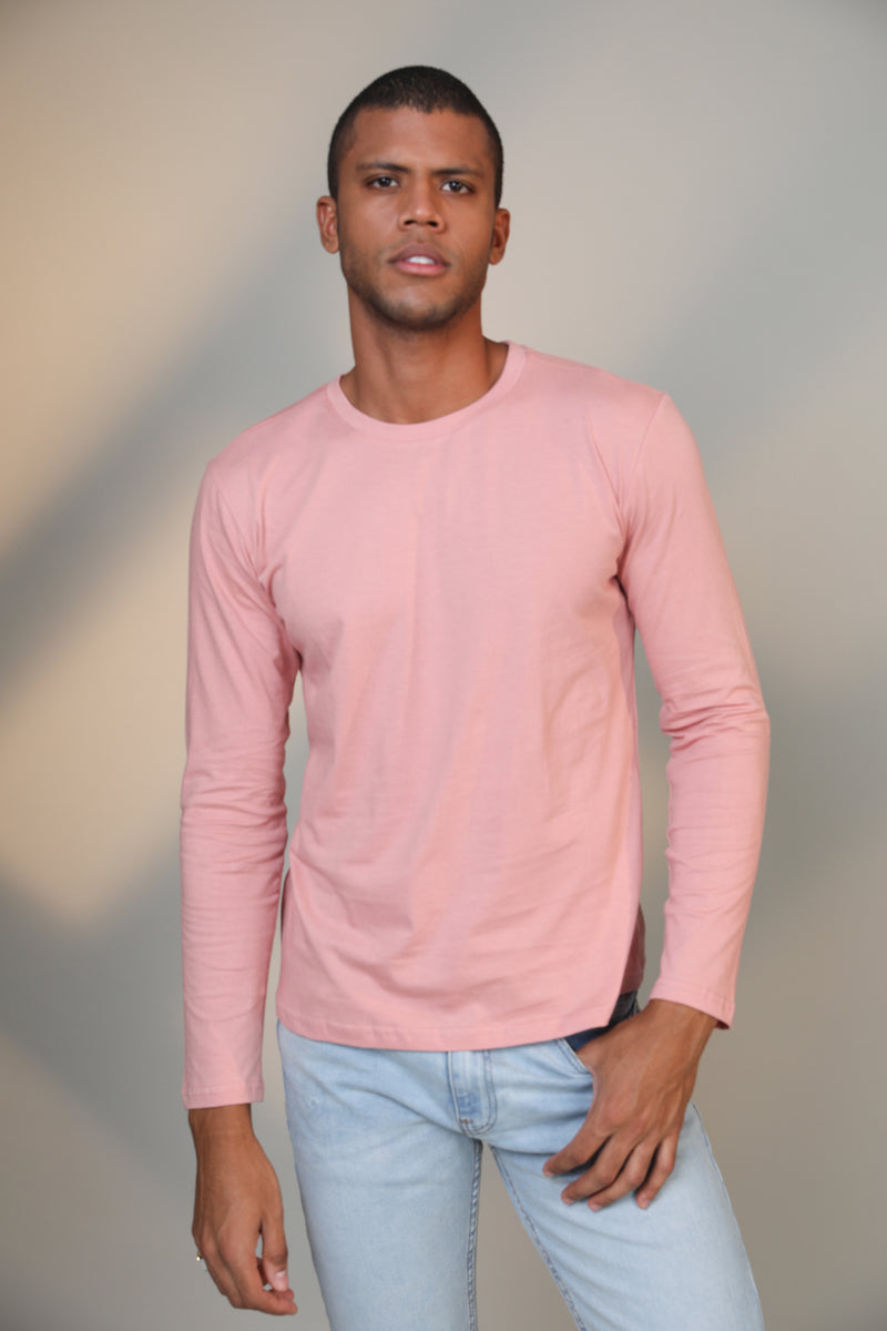 Pastel Pink - Full sleeve t-shirt - Botnia