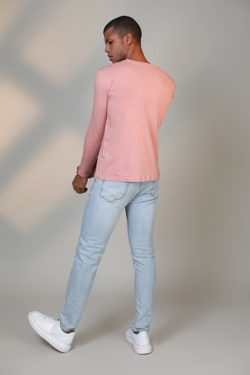 Pastel Pink - Full sleeve t-shirt - Botnia