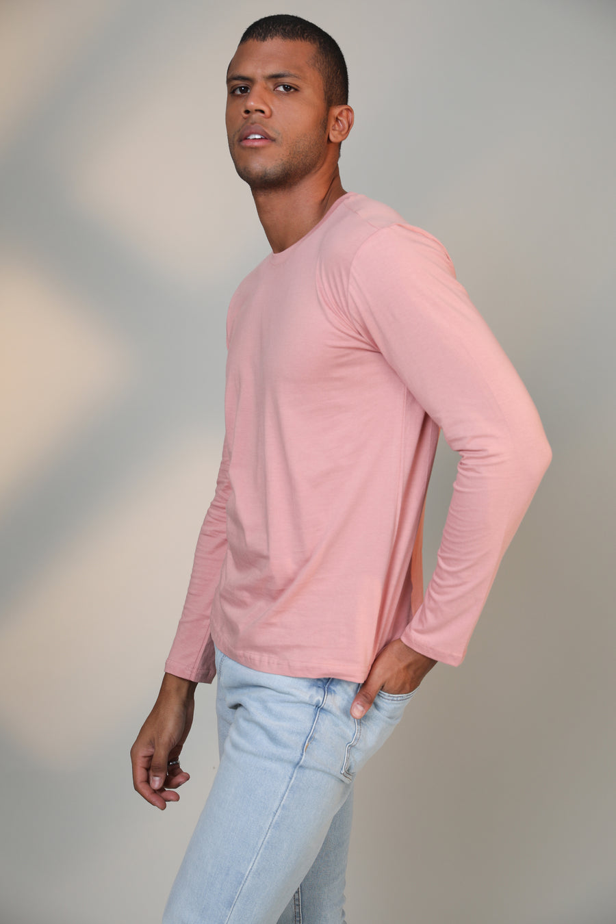 baby pink t shirt mens full sleeve