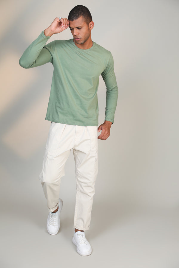 Pastel Green- Full sleeve t-shirt