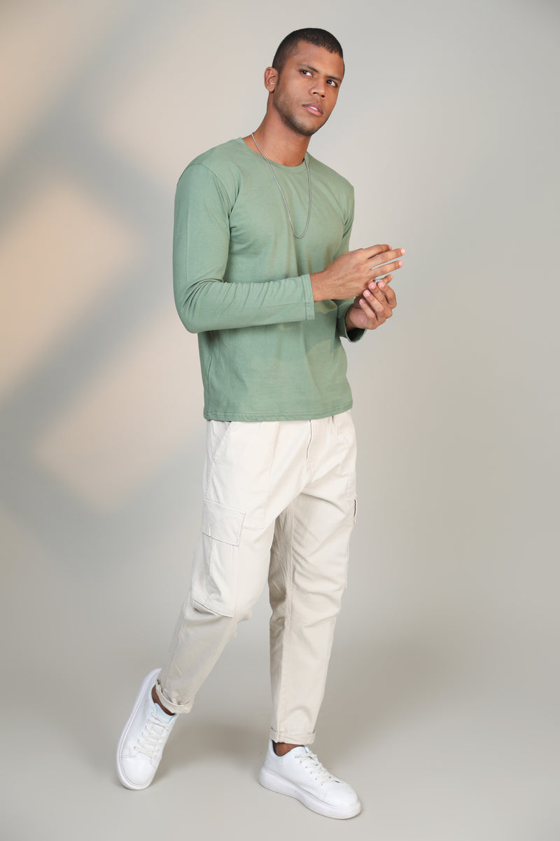 Pastel Green- Full sleeve t-shirt - Botnia