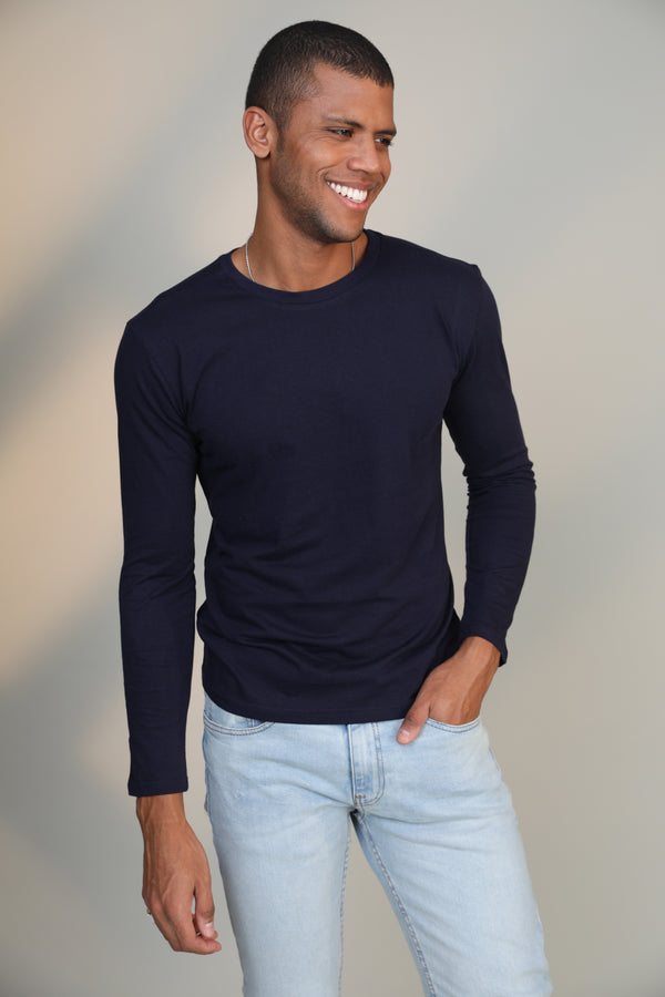 Navy- Full sleeve t-shirt