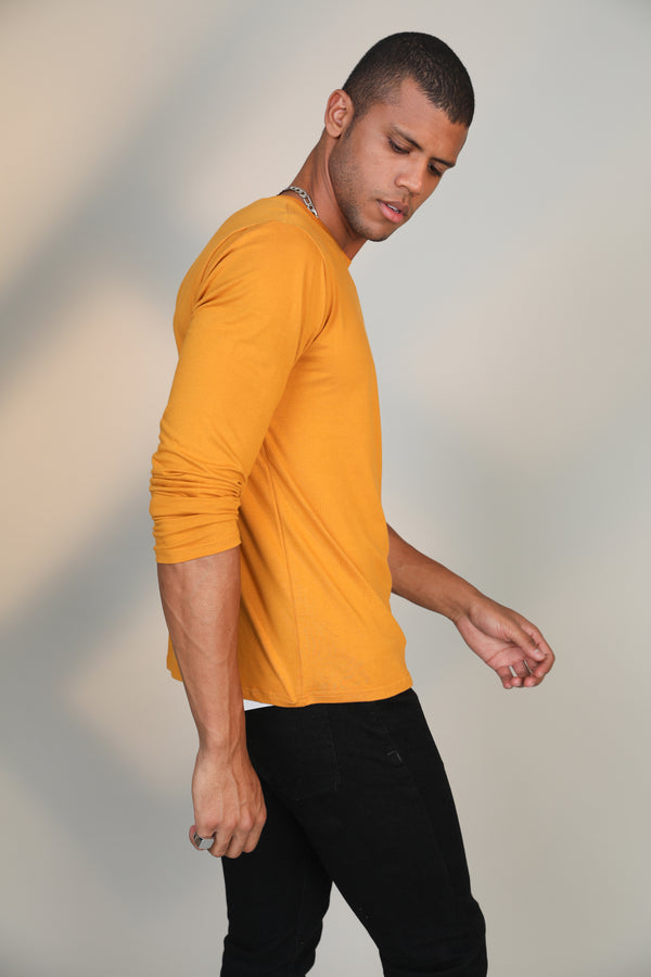 Mustard- Full sleeve t-shirt