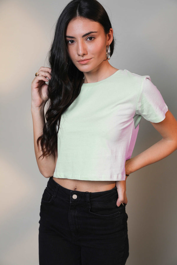 Crop Top- Soft Mint