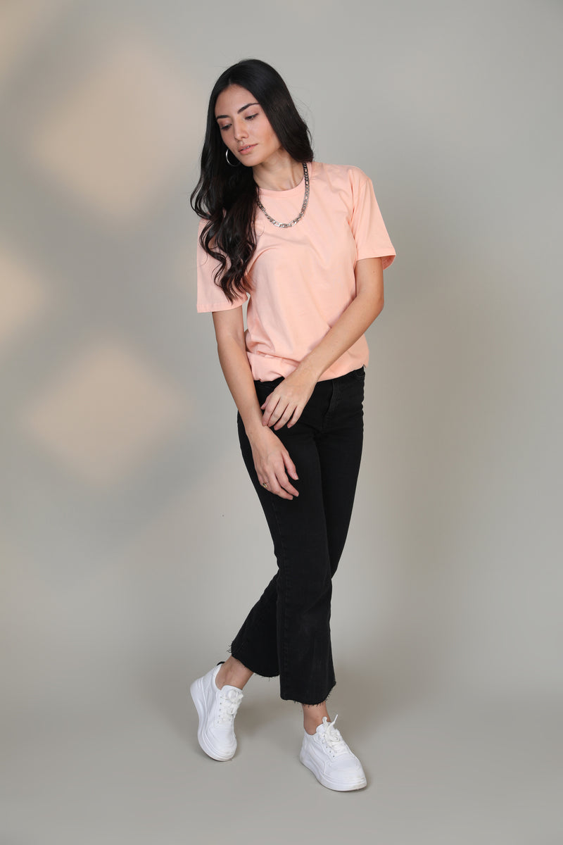 Peach-Women Short sleeve t-shirt - Botnia