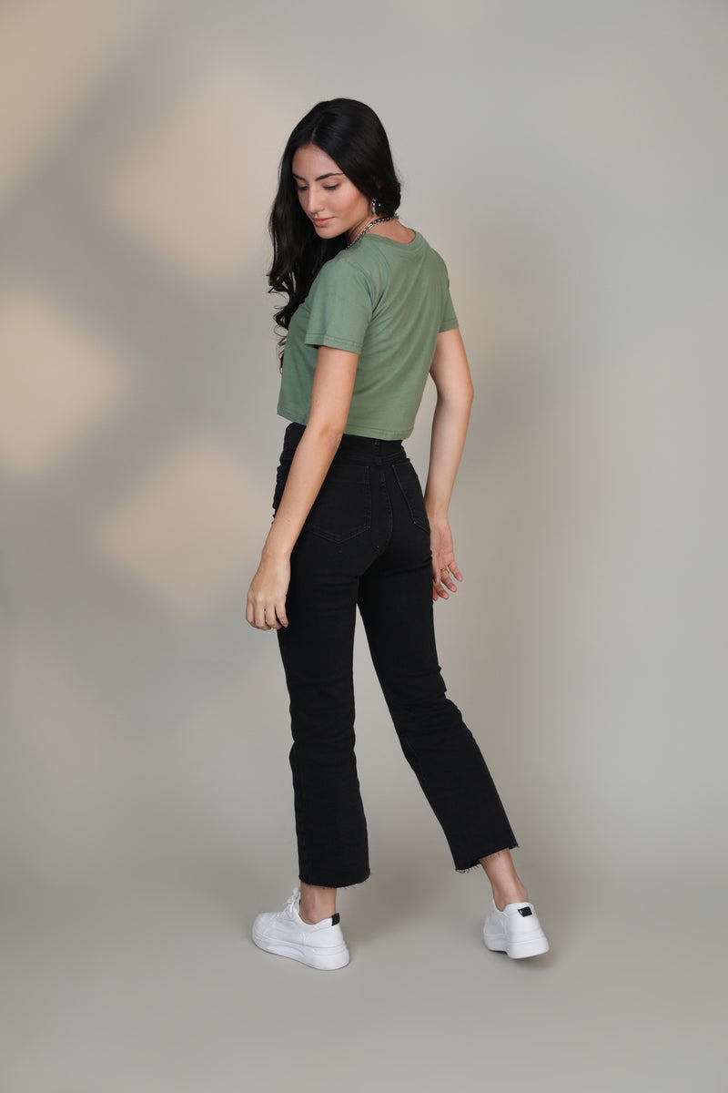 Crop Top- Pastel Green - Botnia