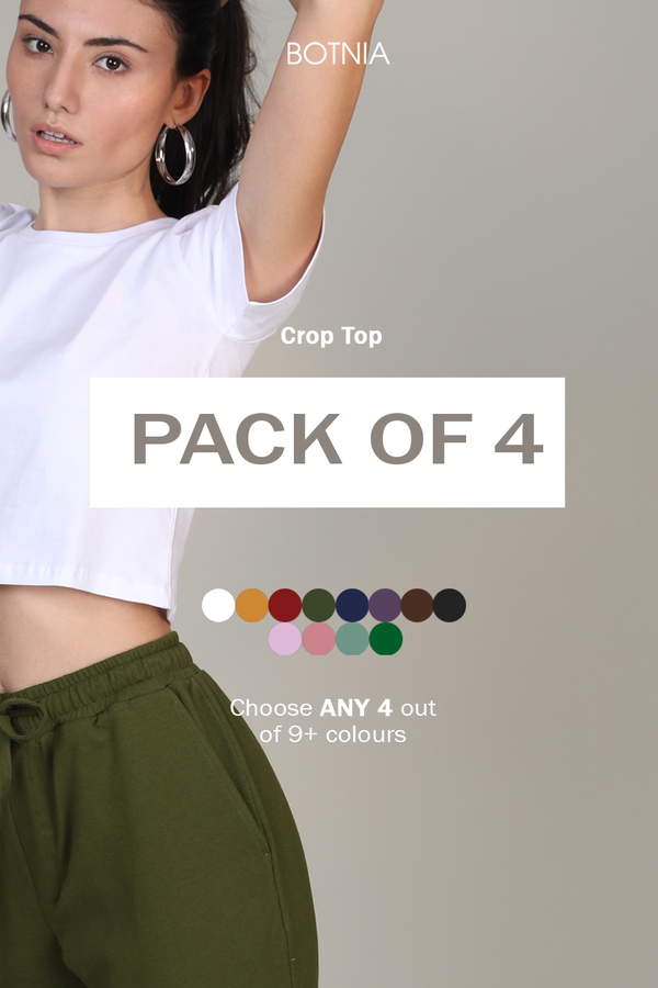 Pack of 4 Crop Top