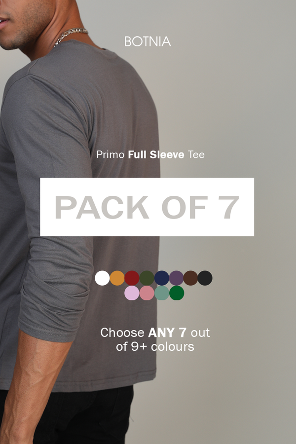 Pack of 7 Full Sleeve T-shirts