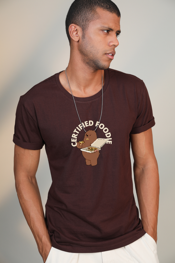 Certifed Foodie- Half sleeve t-shirt