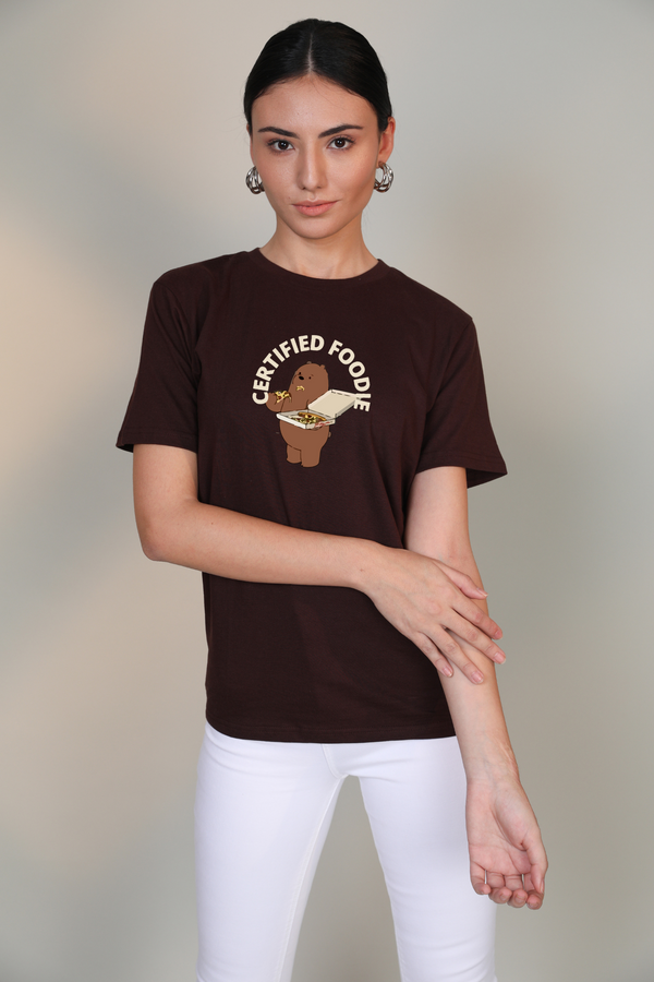 Certifed Foodie- Half sleeve t-shirt