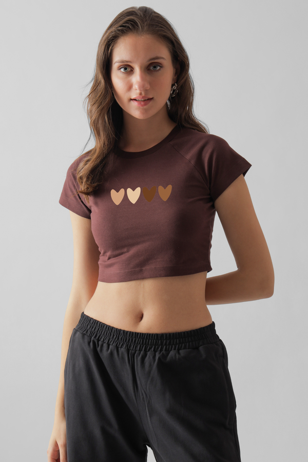 Heart's -Baby tee