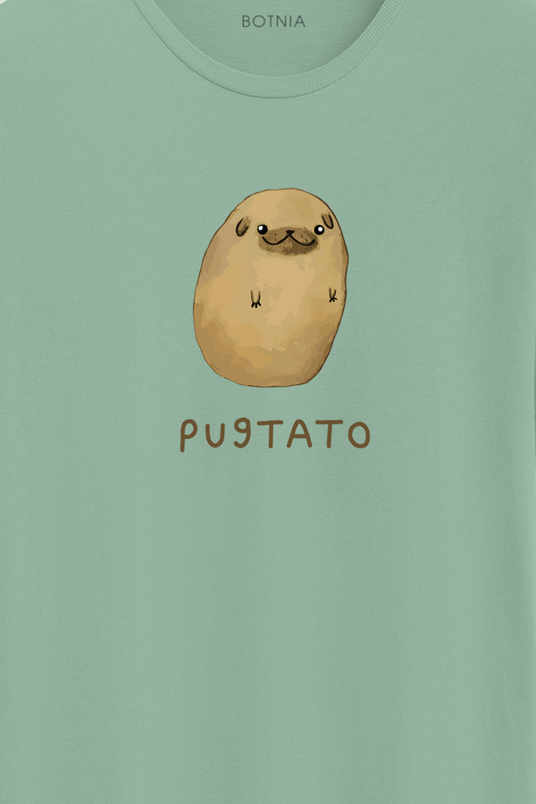 Pugtato- Half sleeve t-shirt