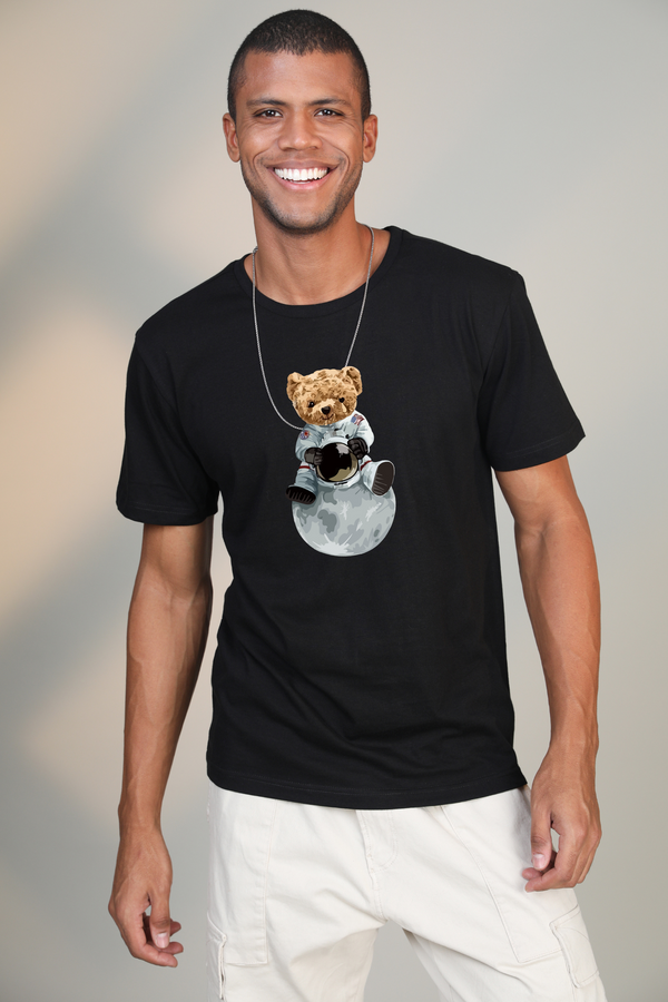 Space Teddy- Half sleeve t-shirt